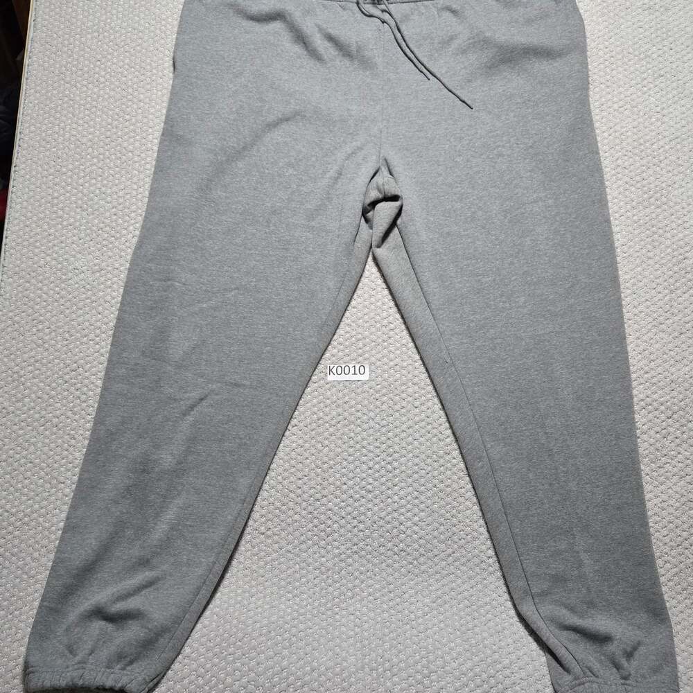 Essential Classic Fleece Elastic Bottom Pants, Men's 4XLT Gray